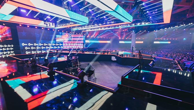 The event was produced by MOSAIC ProEvents  with screen switching and management designed and managed by High Resolution Engineering and Jess Darin