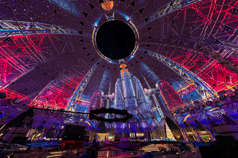 RGB laser projection’s high contrast performance produces vibrant colors and deep blacks needed to depit a rocket launch.