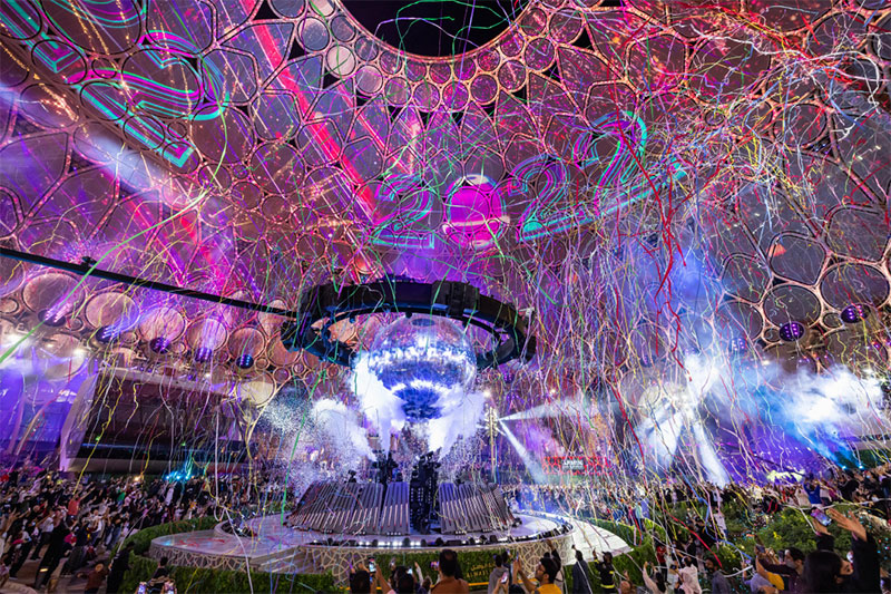 Truly the beating heart of Expo 2020, Al Wasl Plaza was where all key ceremonies and celebrations took place. And New Year’s Eve festivities were no exception!