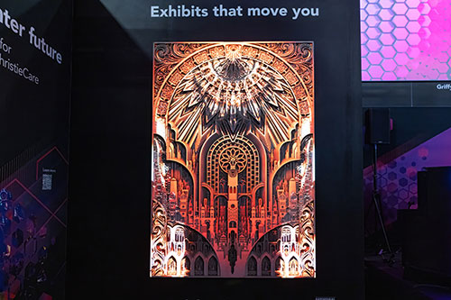 An intricate wooden carving picture