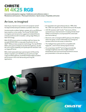 M 4K25-RGB Advertisements