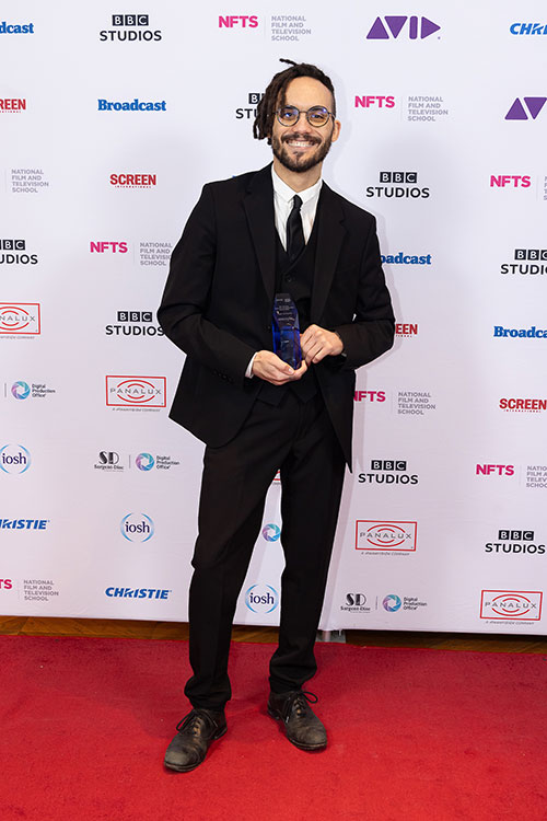 Cody Updegrave, winner of the 2023 NFTS Most Promising Student Award winner