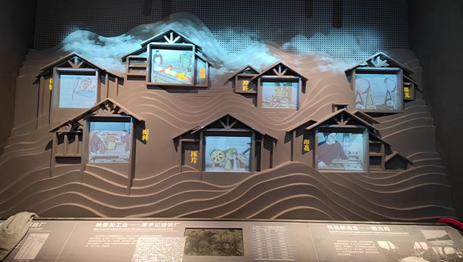 The LWU900-DS projectors bring the projections on the feature wall to life   (Photo courtesy of Dicction) 