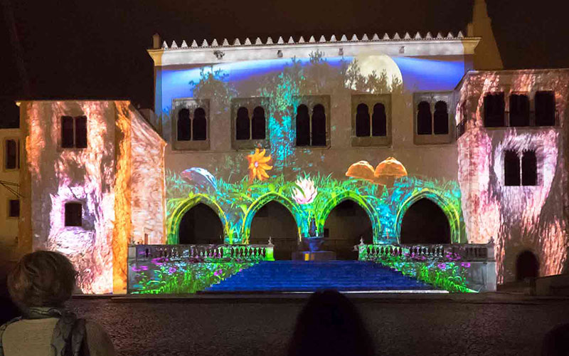 Christie projection at the Aura Festival