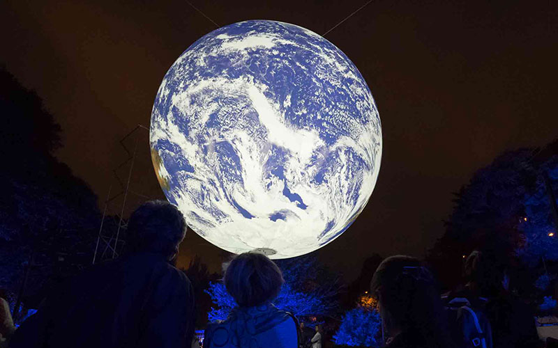 Christie projection at the Aura Festival