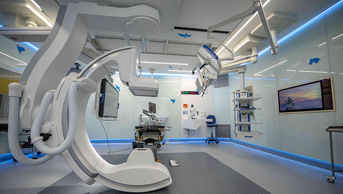 Christie Captiva projectors used in hospital operating theaters