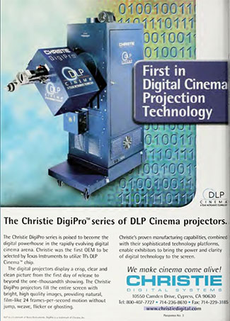 Vintage Christie advertisement from 2001 with headline 